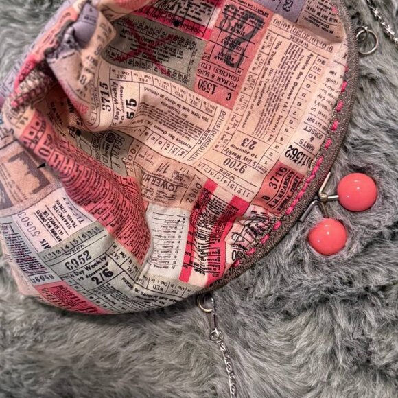 Whimsical Bubble Purse – Bronze Clasp & Silver Chain – Statement Bag - Picture 6 of 13